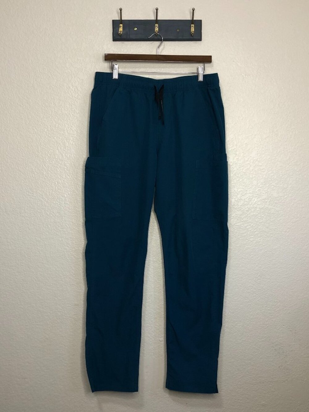 Carhartt Work Force Blue Scrub Pant Straight Leg Pocket Unisex L Nurse Vet Tech